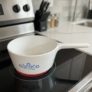 Vintage Corningware Rangetoppers Blue Cornflower 2.5 Quart Saucepan N-2 1/2-B